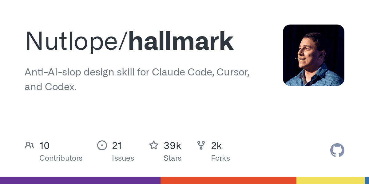 Hallmark GitHub project preview
